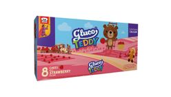 Gluco Teddy Cake Strawberry 8 Pieces