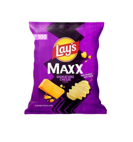 Lay's Maxx Signature Cheese Rs. 100 ( The new & Old packaging will be shipped out� randomly )