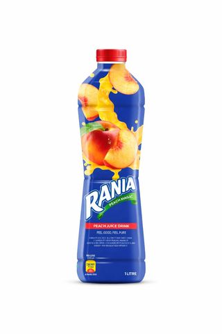 Rania Fruit Drink Pet Bottle Peach 1000ml