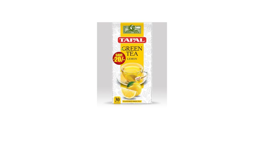 Tapal Lemon Green Tea Bags 30 Pieces 45g