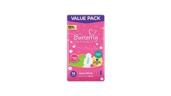 Butterfly Maxi Thick Cottony Value Long Pads (Pack Extra) 16 Pieces