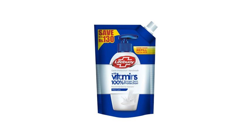 LIFEBUOY MILD CARE HANDWASH POUCH 400ML