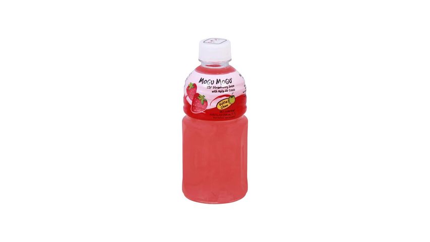 Mogu Mogu Strawberry Flavored Drink With Nata De Coco 320ml