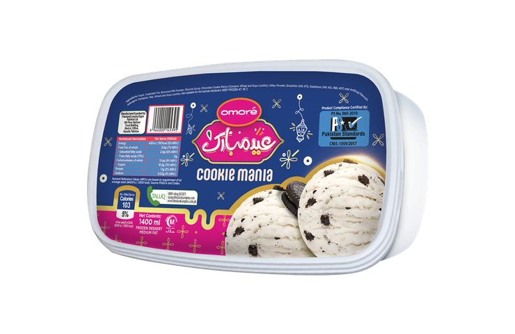 Omore Cookie Mania Tub 1400ml