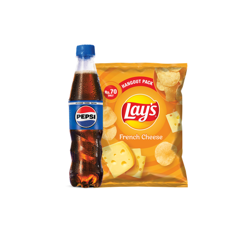 Pepsi 345ml + Lay's French Cheese (Rs.70)
