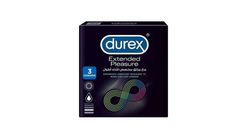 Durex Condoms Extended Pleasure 3 Pcs