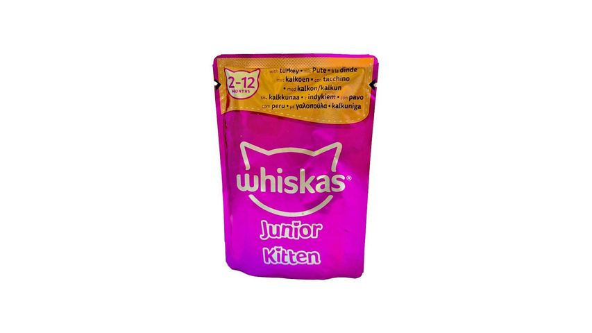 Whiskas Kitten Turkey In Jelly 2 to 12 Months Cat Food 85g
