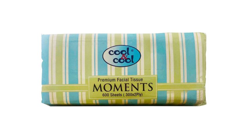 Cool & Cool Soft Pack Tissue (Moments) 300 Pieces