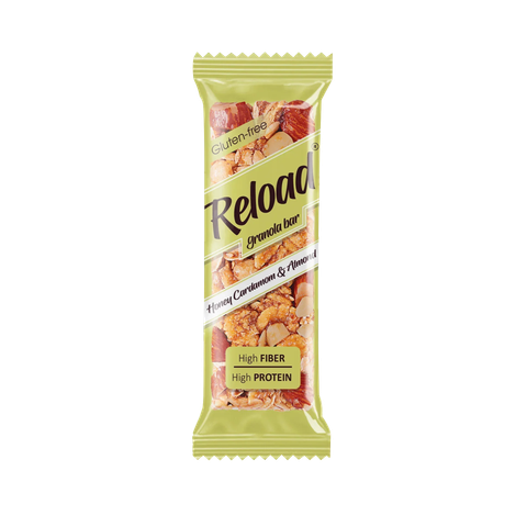 Reload Granola Bar Honey Cardamom & Almonds 30g