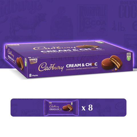 Cadbury Cream & Choc Bar Pack (8 Pieces) 1 Box