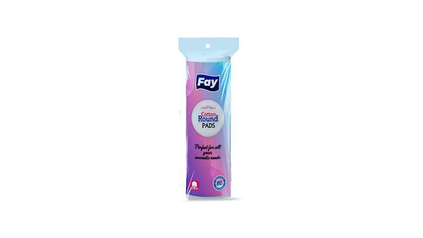 Fay Cotton Round Pads 80 Pieces