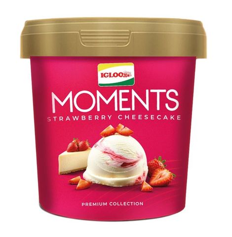 Igloo Moments Strawberry Cheesecake 850ml