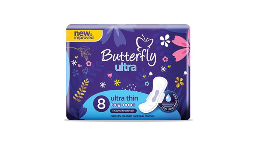 Butterfly Pads Ultra Long 8Pcs