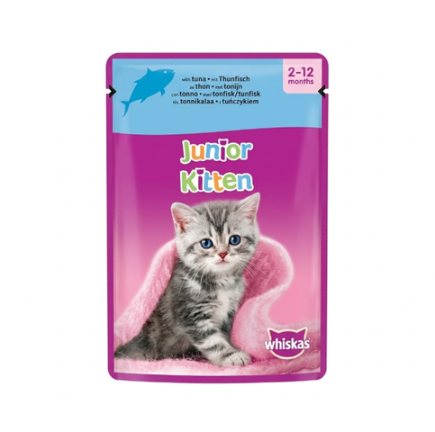 Whiskas 2-12months fish favorites in jelly with tuna 85G