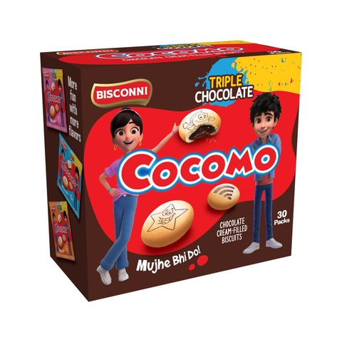 Cocomo Triple Chocolate (Rs. 10) 30 x 16 Pieces