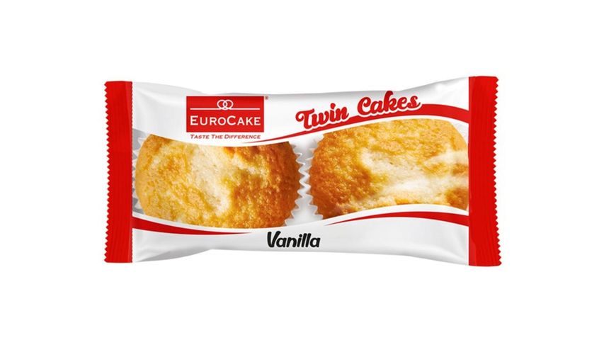 Eurocake Twin Cakes Vanilla 1 Unit