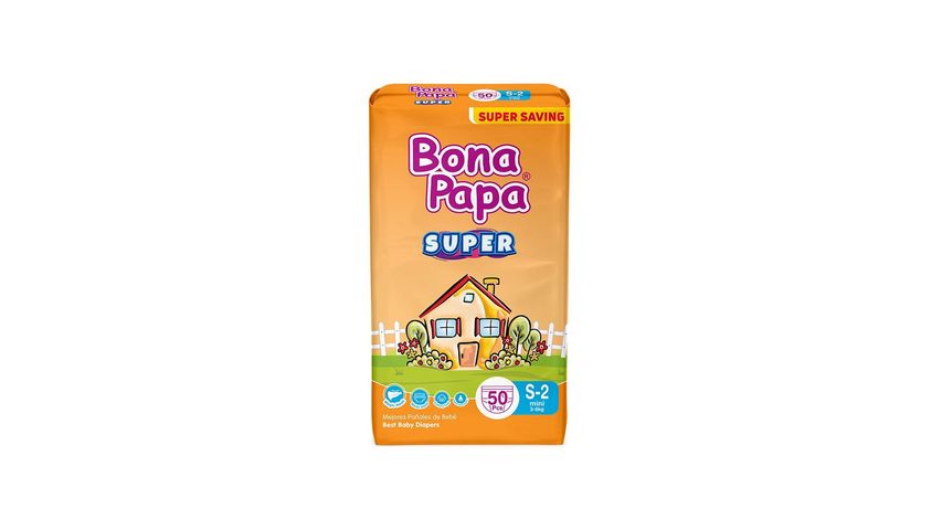 Bona Papa Super Baby Diapers Small Size 2 50 Pieces
