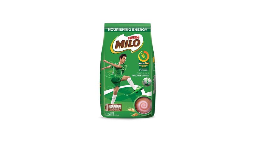 NESTLE MILO Activ-Go Cocoa Malt Powder 300g Pouch