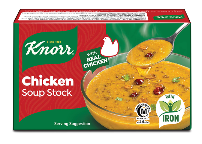 KNORR BOUILLONS CHICKEN CUBE 18G