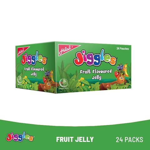 Hilal Jiggles Fruit Jelly 24 Pieces