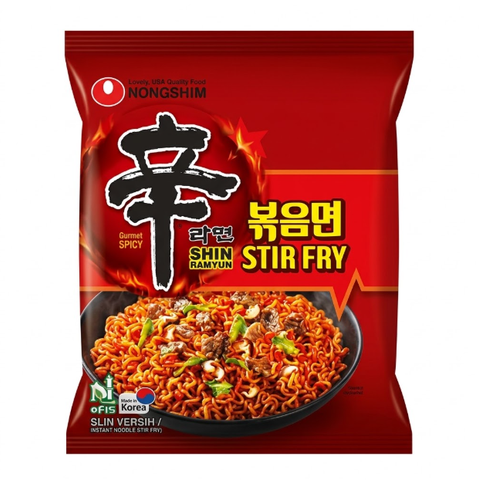 Nongshim Shin Ramyun Stir Fry Gourmet Spicy Instant Noodles 135g