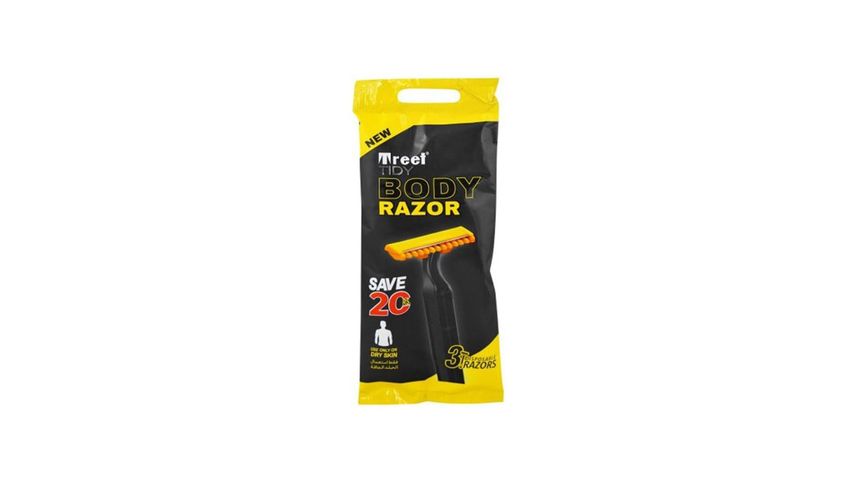 Treet Tidy Body Razor Disposable 3 Pieces