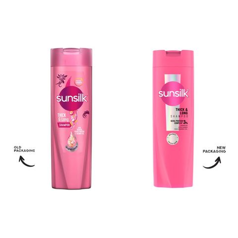 SUNSILK THICK AND LONG SHAMPOO 185ML