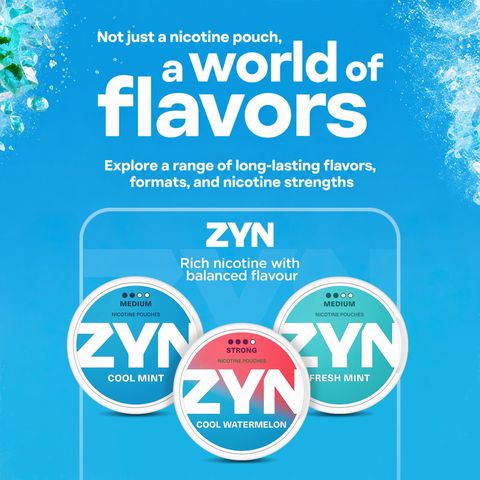 ZYN Cool Mint 16.5mg (6 Dot) Max Nicotine Pouches 1 Can