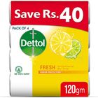 Dettol Soap Fresh 120g - Pack of 4
