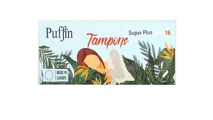 Puffin Tampons Super Plus 16 Pieces