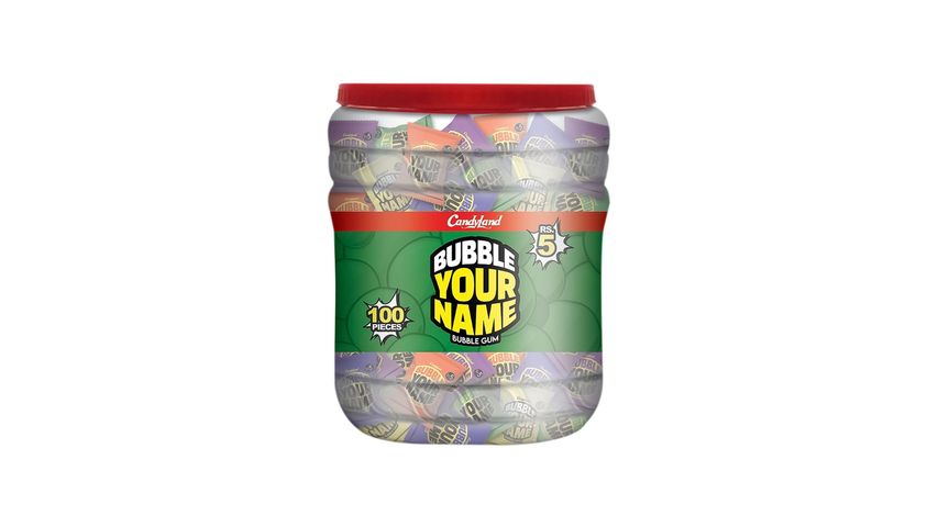 CandyLand Bubble Your Name (Rs.5) 100 Pieces