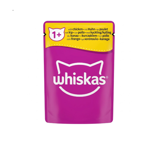 Whiskas 1+ meaty meals in jelly with chicken 85G
