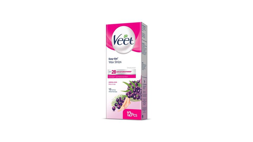 Veet Body Wax Strips for Normal Skin 12 Pieces