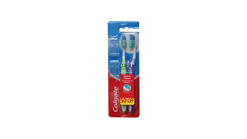 Colgate Extra Clean Toothbrush Twin Pack (Soft) 1 Packet