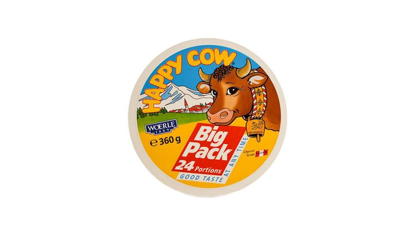 Happy Cow Regular Cheese Wheel (Big Pack) 24 Portions 360g (Imported)