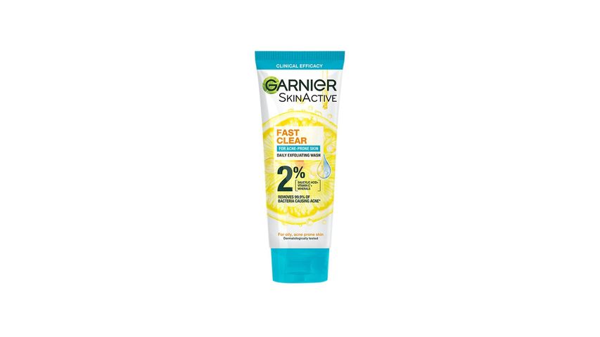 Garnier Fast Clear Face Wash for Acne-prone Skin 50ml