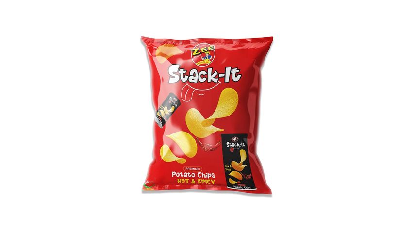 Zee Snacks Stack-it Potato Chips Hot & Spicy (Rs.100) 40g