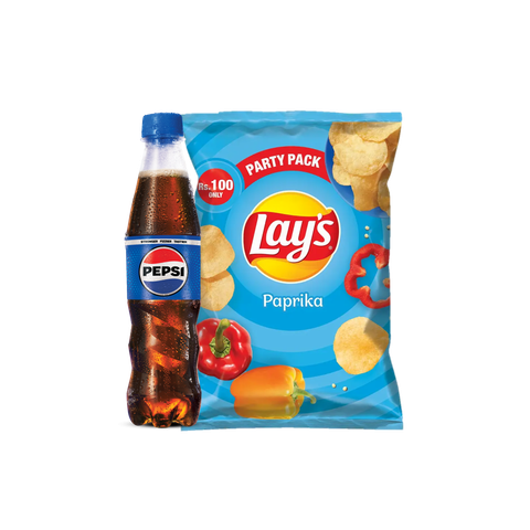 Pepsi 345ml + Lay's Paprika (Rs.100)