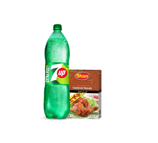 7Up PET 1.5l + Shan Seekh Kabab Masala 45g