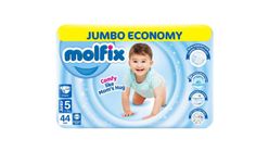 Molfix Diaper Junior Jumbo Pack Size 5 (11-18kg) 44 Pcs