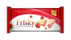 Innovative Frisky Strawberry Cream Wafers Family Pack (Rs 150) 75g