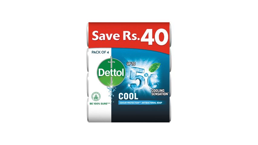 Dettol Soap Cool 110g - Pack of 4