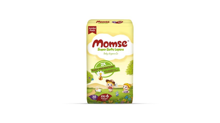 Momse Jumbo Diaper Size 6 XX-Large 38 Pieces