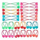 Hair Tie Heart Shape Random Color Delivery 1 Pair
