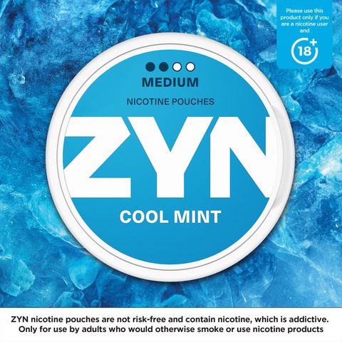 ZYN Cool Mint 6mg (2 Dot) Medium Nicotine Pouches 1 Can