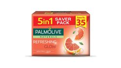 Palmolive Naturals Refreshing Glow Bar Soap Saver Packet 5 Pieces x 98g