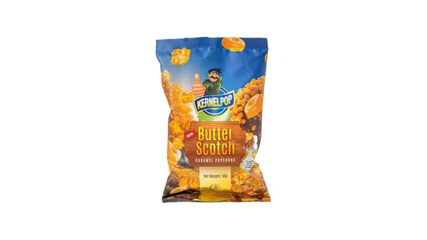 Kernelpop Coated Butter Scotch Caramel Popcorns 50g