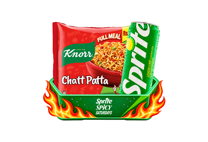 Sprite Can 250ml + KNORR CHATPATTA NOODLES 110G