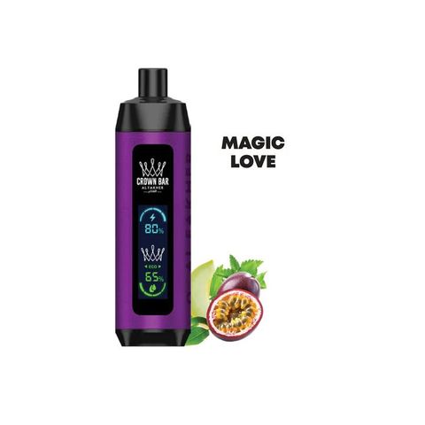 Buy AL FAKHER CROWN BAR DISPOSABLES MAGIC LOVE 8000 PUFF 5MG - Pandamart