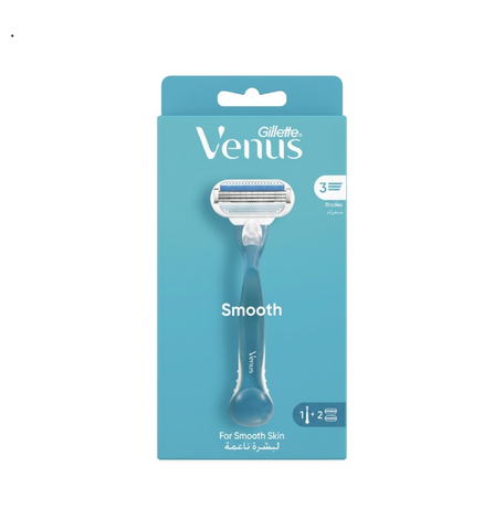 Gillette Venus Women's Safety Razor with 3 Blades - 1 Handle & 2 Refills